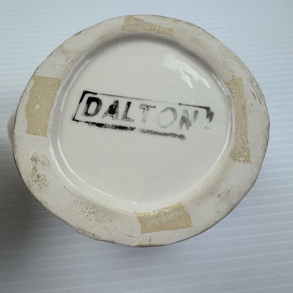 Vintage Dalton Bunny Cookie Jar Ceramic Rabbit in Hat Bow Farmhouse Easter Decor - Picture 3 of 13